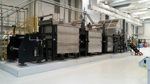 Water Filtration Media Coating and Casting Line